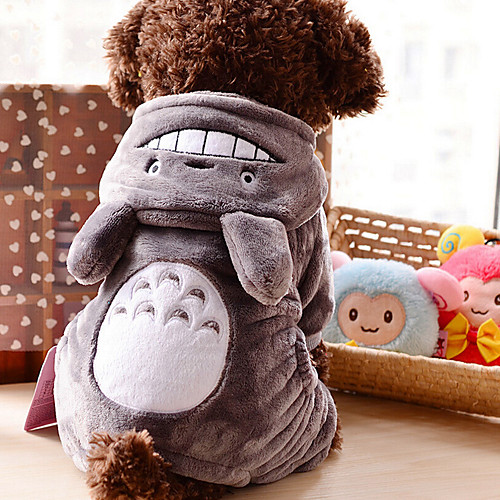 Lovely Velvet Gray Totoro Clothes for Pet Dog(Assorted Sizes)