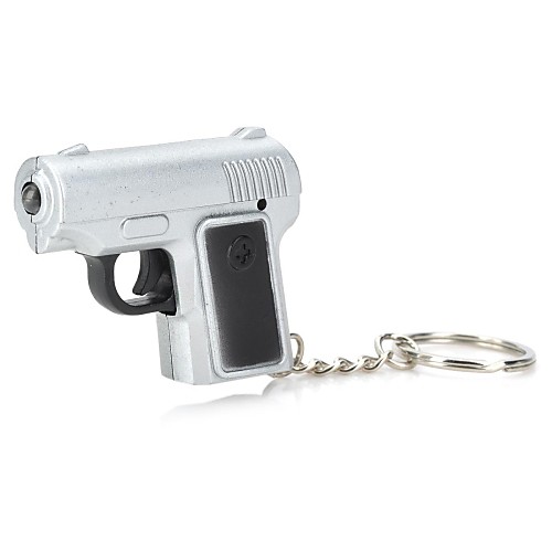 Mini Pistol LED Keychain Flashlights((3AG13)