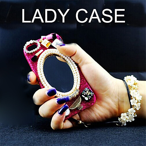 LADY  Mirror Surface Models with Diamond Hard Back Cover for iPhone 6   4.7Inch  (Assorted Colors)