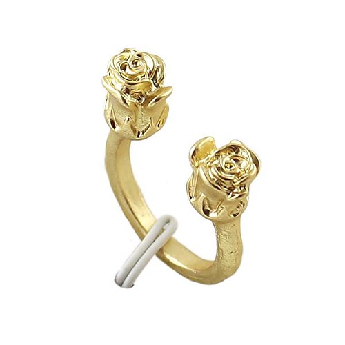 2014 Cheap Wholesale Rose Shape Open Women Flower Ring