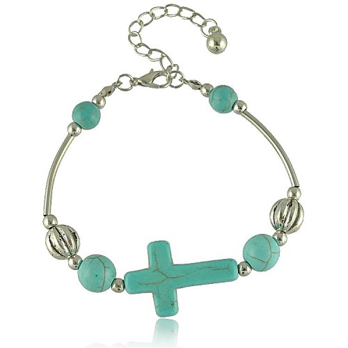 European and American Bohemian style Cross Beaded Heart Bracelet