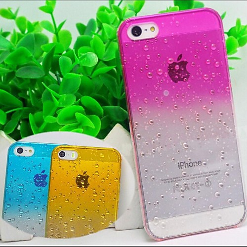 Water Transparent Monochromatic Back Cover Case for iPhone 5/5S (Assorted color)