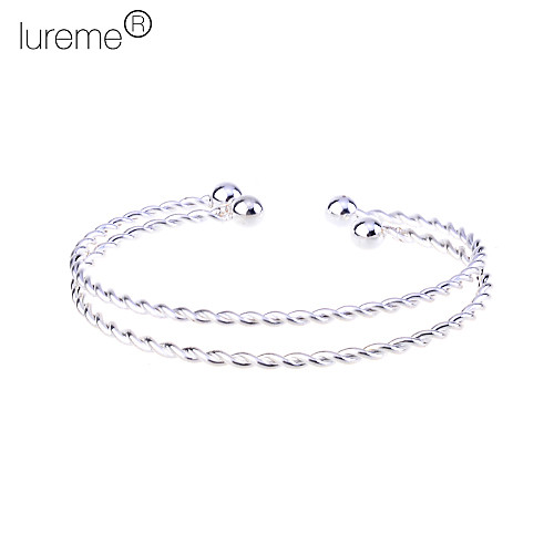 lureme2pcs fahionable сплав витой браслет