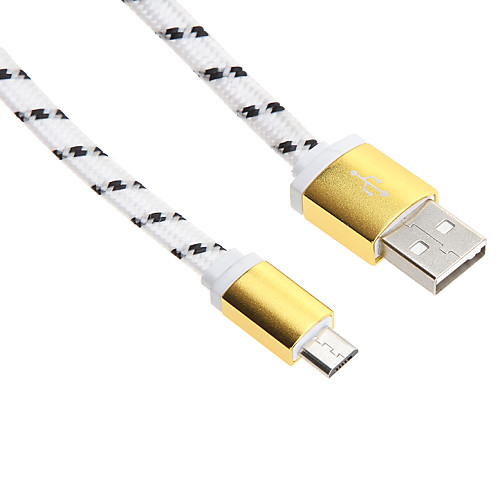 95см Micro USB алюминиевый ткачество кабель для HTC / Xiaomi / Huawei