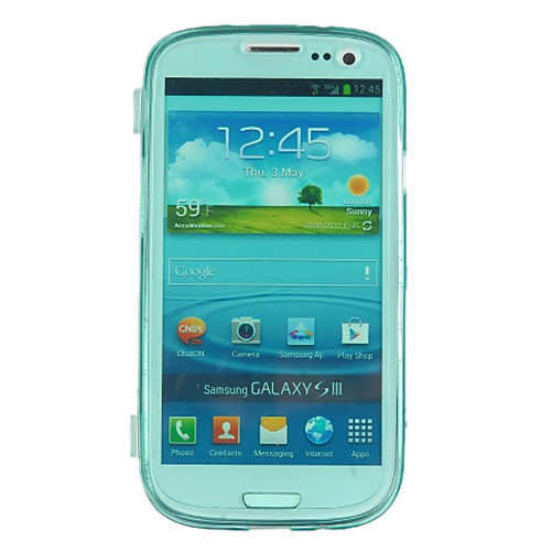 кратким цвет откидная крышка ТПУ мягкая кожа назад для Samsung Galaxy S3 i9300