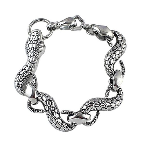 2014 New Coming Punk Style Alloy Twisted Snake Bracelet