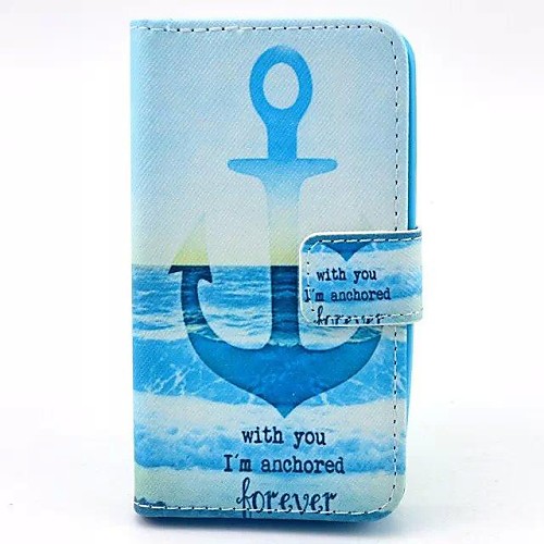 Anchored You Forever Pattern PU Leahter Full Body Cover with Stand and Card Slot for Huawei Y330