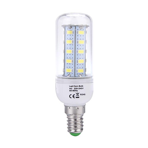 e14 6W 36x5730smd 300lm 3000K теплый белый свет привел кукурузы лампы AC110V-120V