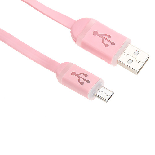 95см Micro USB большой улыбающееся лицо красочный поворотным свет кабель для HTC / Xiaomi / Huawei