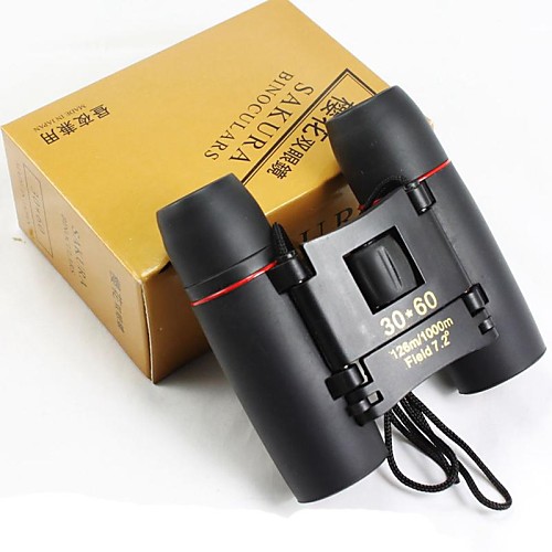 30X60 Outdoor Black Pocket Type Red Film Lll Binocular Telescope