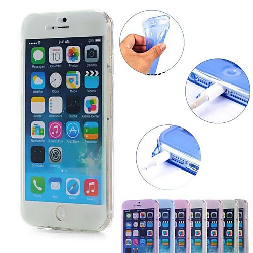 Screen Touch Soft Full Cover Case for  iPhone 6 (Assorted Colors)