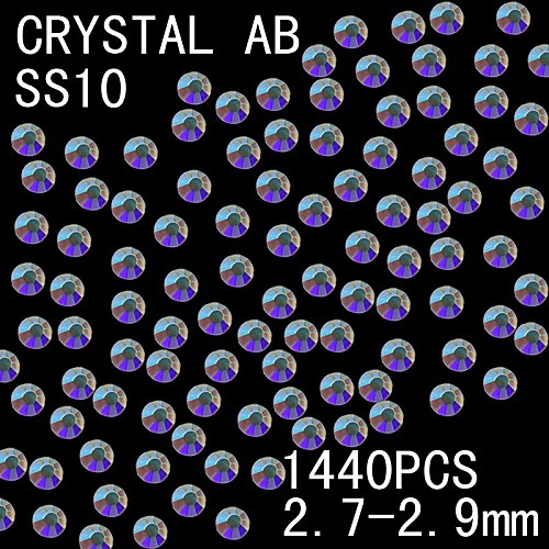 1440pcs 2.7-2.9mm цвета AB блеск Flatback Кристалл Rhinestone Nail Art Decoration
