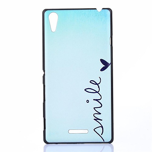 Smile Heart Pattern PC Hard Back Case for Sony Xperia T3