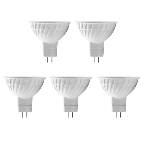 5-Pack HLUX™ LED MR16 GU5.3 5W 12x5730SMD 350lm CRI>80 2700K Warm White Spot Light (DC/AC12V)