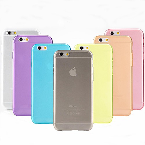 TPU Ultra-Thin Transparent Mobile Phone Protection Shell for iPhone 6 (Assorted color)