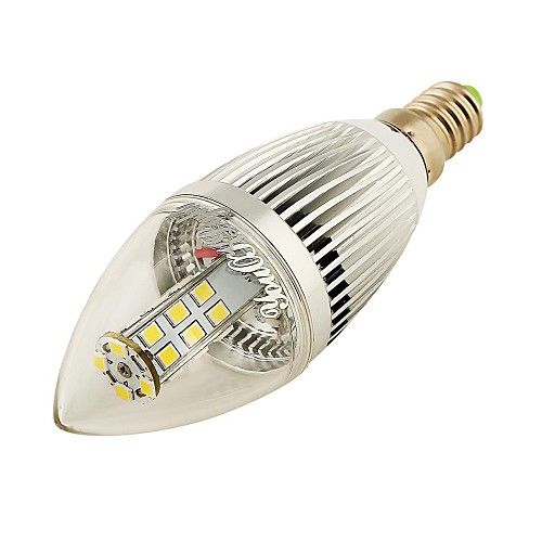 youoklight e14 5w 28  smd2835 460lm 6000K белый свет Светодиодные свечи лампочки (AC 110 ~ v 250)