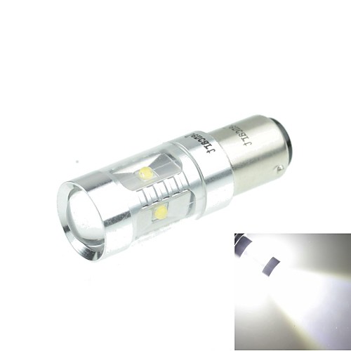 1157 (P21 / 5W BA15d) 30w 6xcree холодный белый 2100lm 6500K для автомобиля стоп-сигнала (AC / DC12V-24)