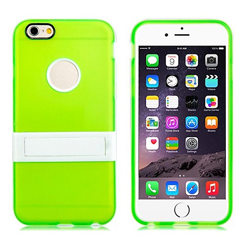 High Quality TPU Rubber Shell Cover Case with Mount Stand Function for iPhone 5/5S (Assorted color)