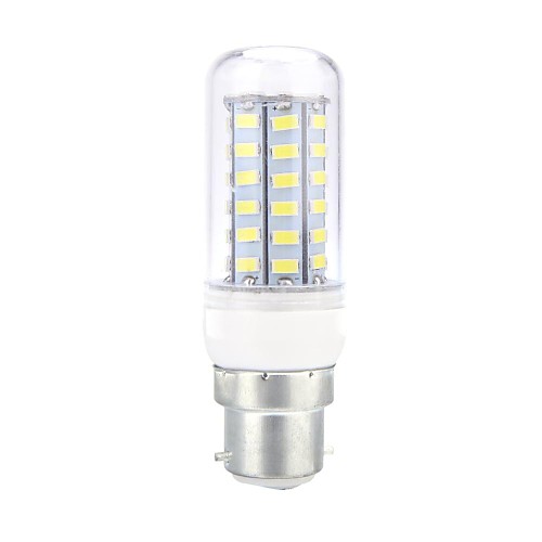 b22 5W 56x5730smd 530lm 6500K белый свет привел кукурузы лампы 220В-240В