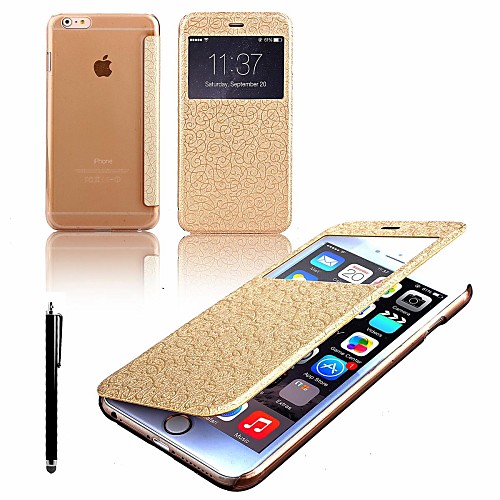 KARZEA Flower Vine Pattern PU Leather Full Body Case with Card Slot and Stylus for iPhone 6  Plus(Assorted Colors)