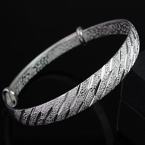 Women's  Meteor Shower  Silver Plated Adjustable Bracelet