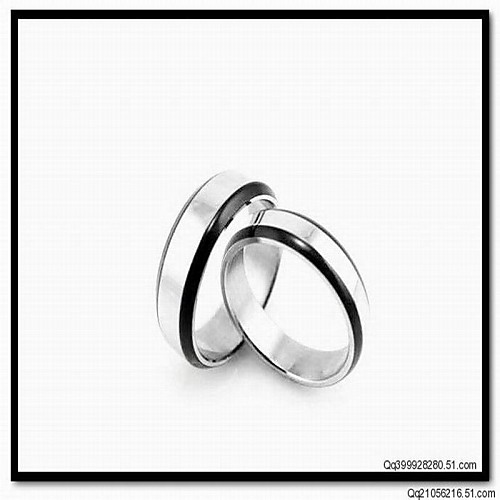 Fashion Silver Plated 316L Stainless Steel Couple Ring