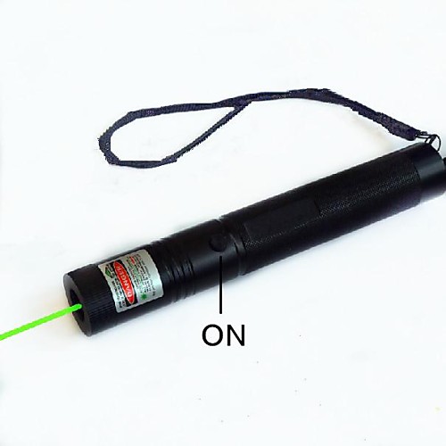Hunterseyes™ Pen Shape Astronomy S303-5-0-1 Green Laser Pen Flashlight with  Black