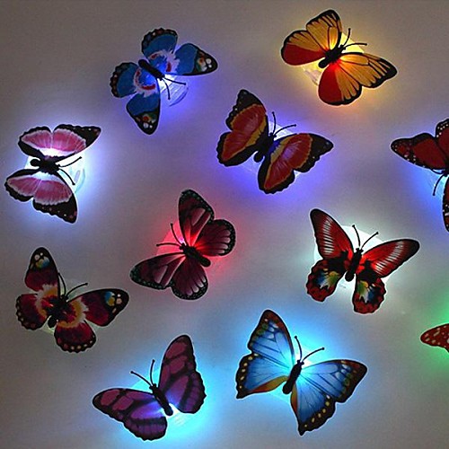 7 изменение цвета бабочки светодиодные лампы Night Light