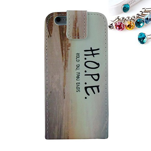 Dust Plug and The Setting Sun Pattern PU Leather Full Body Case with Card Slot and Stand for iPhone 6