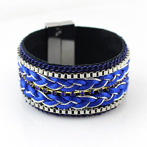 2014 New Coming Blue-Tone Multiayers Rope Magnetic Bracelet