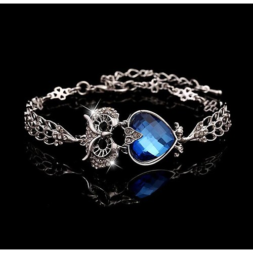 Europen Noble Luxurious Owl Cuff Bracelets