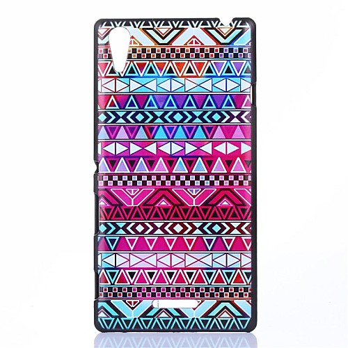 Tribal Symbols Pattern PC Hard Back Case for Sony Xperia T3