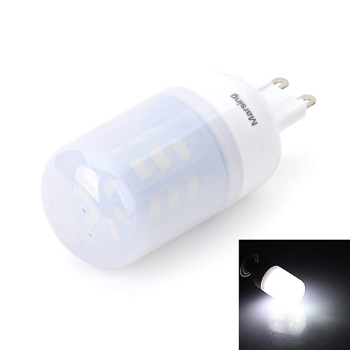 LED лампа типа Корн, 220-240V, холодный белый свет, G9 6W 24x5630SMD 480LM 5500-6500K