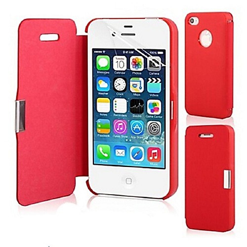 Кейс для Назначение iPhone 5 Apple Кейс для iPhone 5 Флип Магнитный Чехол Сплошной цвет Твердый Кожа PU для iPhone SE/5s iPhone 5 чехол для iphone 5 5s se kenzo glossy exotic exoticip5n black