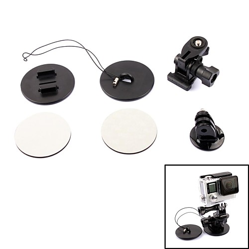 PANNOVO G-768 Sports Ski / Surf Wakeboard Mount Set for Gopro Hero 4/ 2 / 3 / 3 / SJ4000 - Black