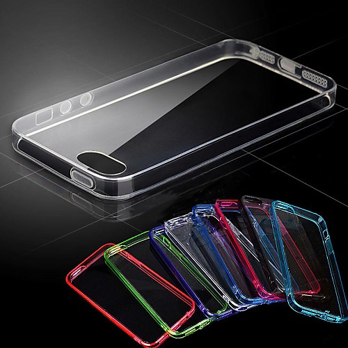 TPU Ultra-Thin Transparent Mobile Phone Protection Shell for iPhone 5 (Assorted color)