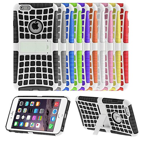 ENKAY Spider Web Designed Protective TPU Case w/ Stand for iPhone 6 Plus (Assorted Colors)