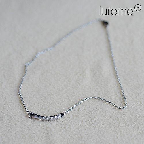 Lureme Crystals Bar Necklace