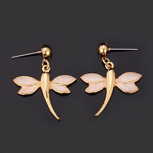 Cute item 18K Gold Plated Dragonfly Earrings Studs High Quality Fashion Dangle Earrings Jewelry For Women