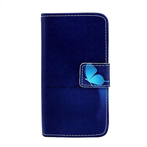 The Butterfly Pattern PU Leather Full Body Case with Card Slot And Stand for iPhone 5C