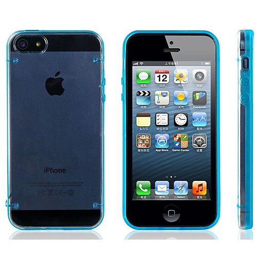 Thin Transparent Glow in Dark Crystal Clear Hard TPU Case for iPhone 5/5S (Assorted color)