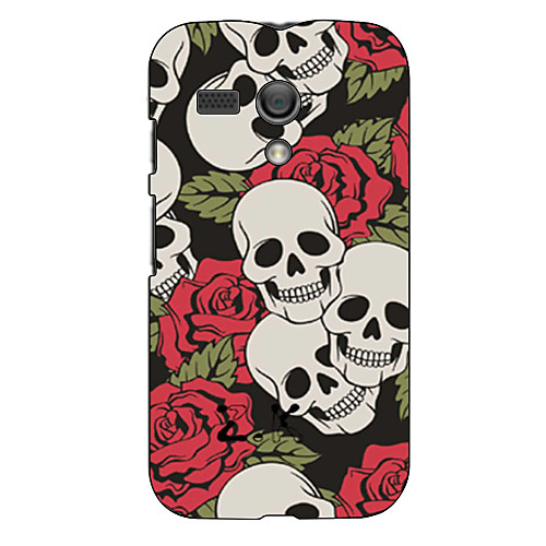 Skull Pattern Hard Case for Motorola MOTO G