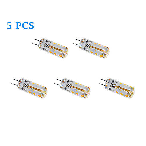 5Pcs G4 2W 170LM 3500K/6000K Warm White/Cool White Light LED Spot Bulb (DC 12V)