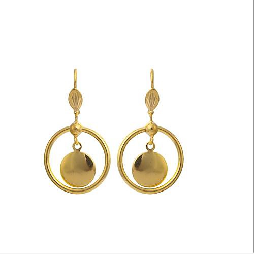 Tina -- 18 K Gold-plated Detonation Model the European and American Fashion Earrings