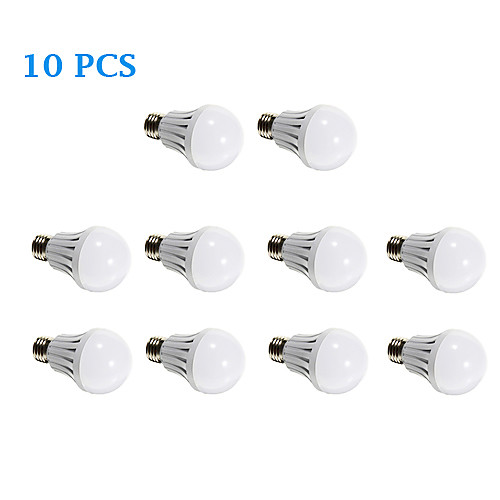 10Pcs E27 5W 21x2835SMD 420-450LM 3500K/6000K Warm White Cool White Light LED Globe Bulb (220-240V)