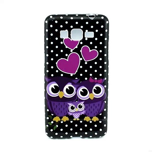 люблю OWL BLACK волновой точки Design Pattern прочный ТПУ Дело Чехол для Samsung Galaxy великий премьер-G530 g530h