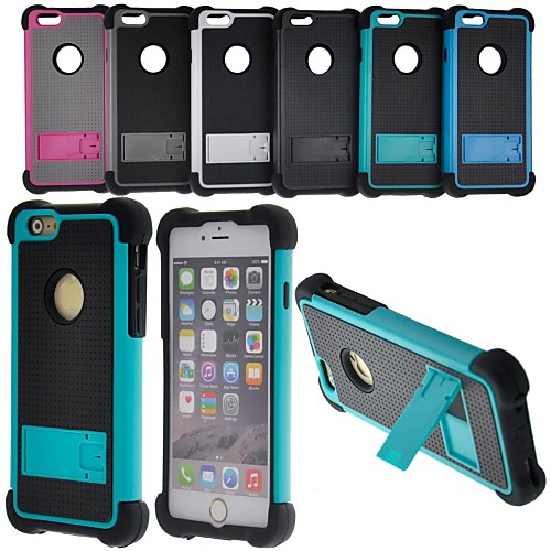 FITIN 2-in-1 Defender Protective Case Dual Layer Cover with Stand for iPhone 6 (Assorted Colors)