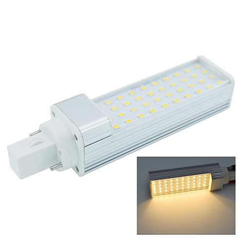 g24 2pin 8W 40x2835smd 760lm 2800-3200k предупредить белый свет Светодиодная лампа кукурузы лампа (AC85-265V)