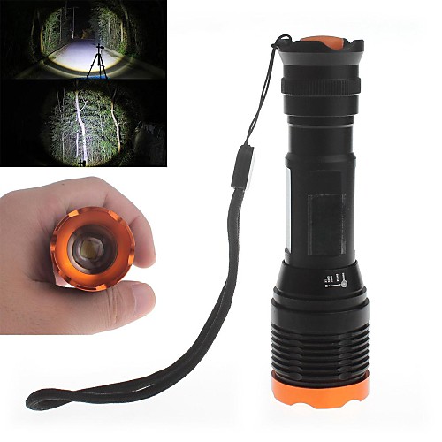Zweihnder ZYW-01 5-Mode 1 x Cree XM-L T6 White Light Waterproof Zooming Focusable Flashlight  (200lm,1 x 18650,Black)