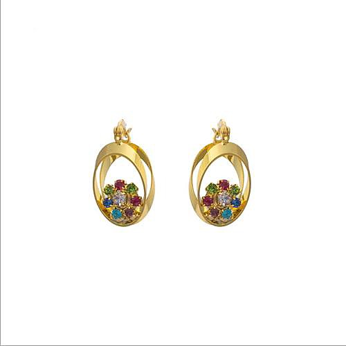 Tina -- 18 K Gold-plated Contracted the European and American Fashion Exquisite Earrings